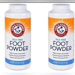 ✨ ✨NEW - Lot of 2 - Arm & Hammer Talc-Free Foot Powder, 5 oz